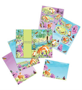Letter Writing Sets: Sunny and Wild Writing Set with Stickers