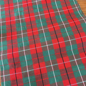Vintage Deck Chair Canvas Tartan