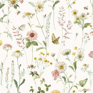 Love Me More Floral Wideback Remnant 55cm