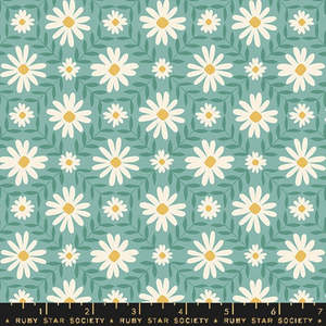 Remnants On Sale: Endpaper Floral in Water bRemnant 25cm