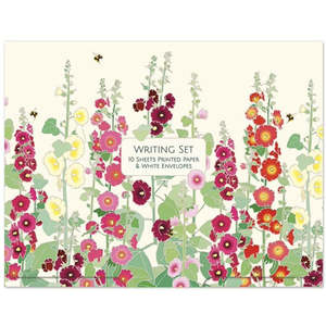 Letter Writing Sets: Hollyhocks Writing Set