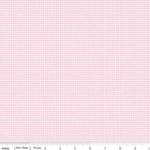 Remnants On Sale: Micro Gingham Peony Remnant 40cm