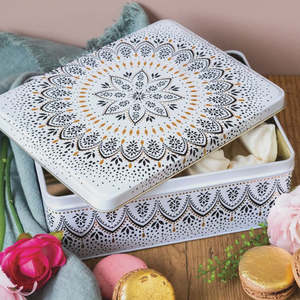 Tins: Sara Miller Artisan Noir Deep Rectangular Tin
