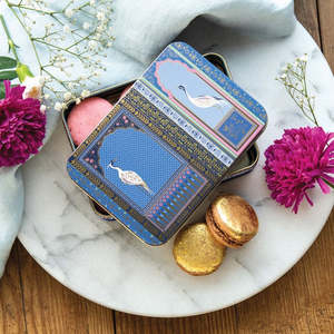 Tins: Sara Miller Lattice Window Small Rectangle Tin