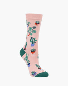 Bamboozld: Bamboozld Womens Sock - Pot Plants