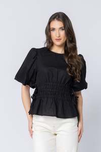 Leila + Luca Royal Top - Black