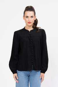 Leila + Luca Prediction Blouse - Black Sparkle