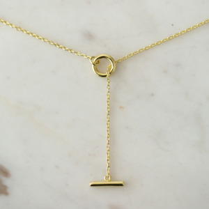 Sophie Thread Bar Necklace -