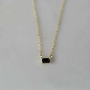 Sophie You Rock Necklace Black - Gold