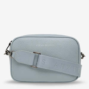 Crossbody: Status Anxiety Plunder Bag with Webbed Strap - Powder Blue