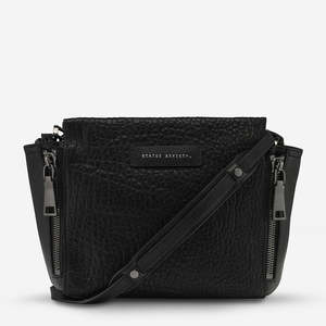 Crossbody: Status Anxiety The Ascendants Bag - Black Bubble/Gun Metal