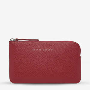 Small Pouches: Status Anxiety Smoke And Mirrors Wallet- Rouge