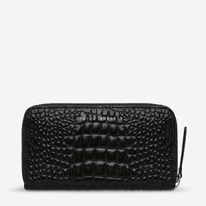 Status Anxiety Yet to Come Wallet - Black Croc