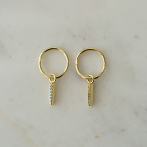 Sophie Sparkle Bar Sleepers - Gold