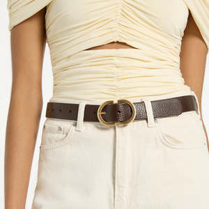 Belts All: Status Anxiety In Reverse Women's Belt - choc/gold