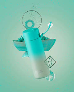 Frank Green 20oz Ceramic Reusable Bottle Gradient -  Bondi Bliss  (595ml)