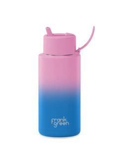 Frank Green 34oz  Ceramic Reusable Bottle Gradient - Wild Orchid (1L)