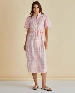 Good Friday Discount: Betty Basics Immie Dress - Pink Gingham