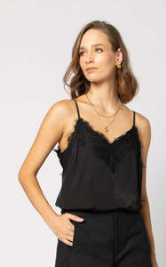 Drama The Label: Drama the Label For Love Cami - Black