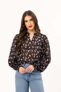 Leila + Luca Movement Blouse - Pink Prowl