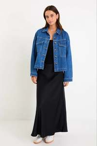 Among The Brave: Among The Brave Echo Storm Blue Patch Pocket Denim Jacket - Storm Blue
