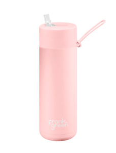 Frank Green 20oz Ceramic Reusable Bottle w Straw Lid (595ml) - Blushed