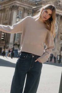 Among The Brave Veracious Mushroom Crewneck Relaxed Jumper - Mushroom,