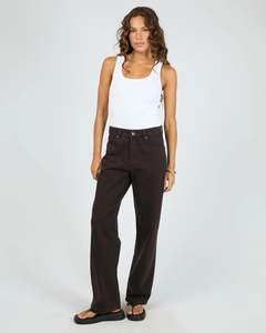 Handbags All: Silent Theory Jade Baggy Jeans - Chocolate