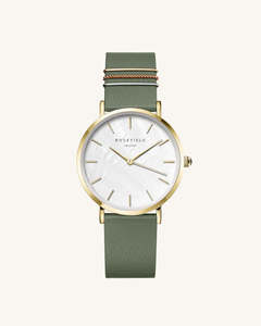 Rosefield Womens Watch -  West Village Olive Green