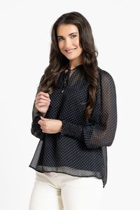 Seeking Lola Byron Blouse - Black Spot