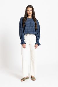 Good Friday Discount: Seeking Lola Harper Top - Navy