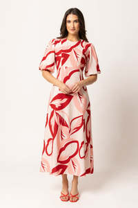 Leila Luca: Leila + Luca Solstice Dress - Sangria