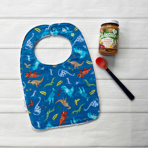 Feeding Bib – Dinosaurs – StitchGirl