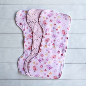 3 Shoulder Burp Towels – Birdies – StitchGirl