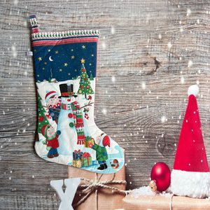 Products: Stocking – Snowman Right – StitchGirl
