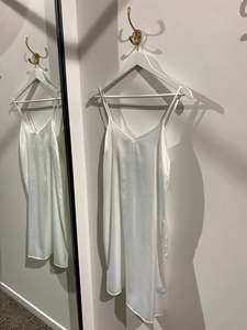 Summer Wedding: Satin Slip - White