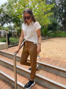 Workwear: Hakama Pant - Gingerbread Stripe