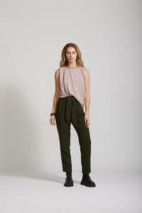 Weekend Ready: Shoulder Tee - Blush Biscuit