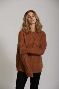 Cool Layers: Mohair Sweater - Cinnamon