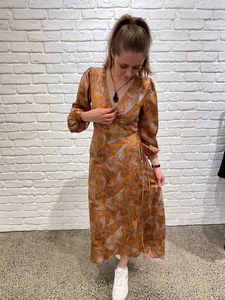 Stitch Sale: Luna Dress - Rust Paisley print