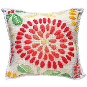 Needlepoint Cushions: Dahlia Needlepoint Cushion Kit