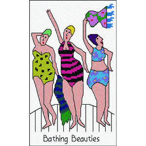 Products: Bathing Beauties Cross Stitch