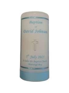 Baptism Candle 14cm: OG Design
