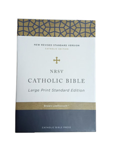 Bibles 1: NRSV Catholic Bible Large Print Brown Leathersoft