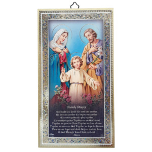 Plaques: Holy Family Wooden Plaque