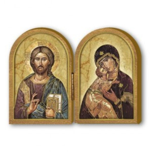 Plaques: Jesus & Mary Icon Plaque