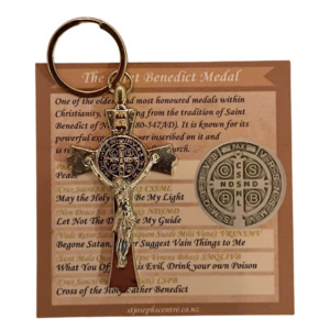 Key Rings Magnets: St Benedict Crucifix Keyring