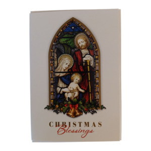 Christmas Cards: Christmas Card: Stained Glass 4