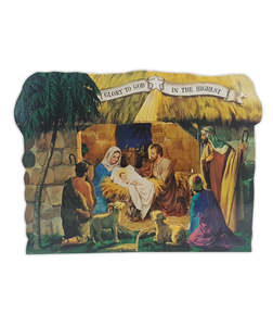 Nativity Sets: Nativity Scene: Glory to God 3D