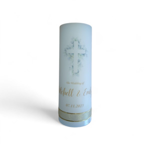 Wedding Candle 19cm: Design 3